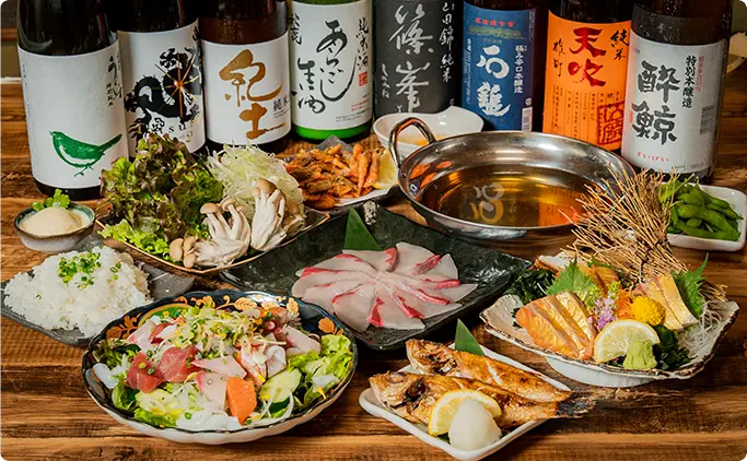 至高の贅沢！脂の乗ったぶりしゃぶとのどぐろ塩焼きコース（鍋あり）