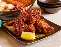 【韓国満喫コース】カンジャンセウ・ヤンニョムチキン・麻辣湯鍋