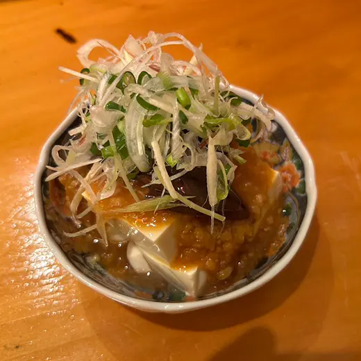 ホタルイカの麹味噌奴