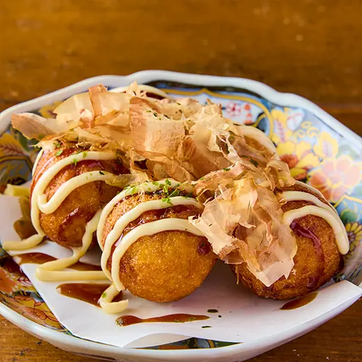 揚げたこ焼き